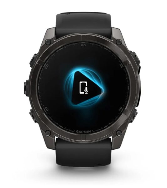 Умные часы Garmin Fenix 8, 51 мм, AMOLED, Sapphire bare Titanium, black with chestnut leather band plus graphite silicone band